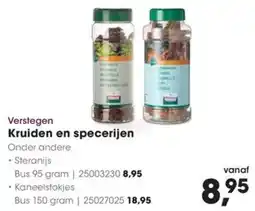 HANOS Verstegen Kruiden en specerijen aanbieding