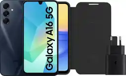 Coolblue Samsung Galaxy A16 128GB Donkerblauw 5G + Accessoirepakket aanbieding