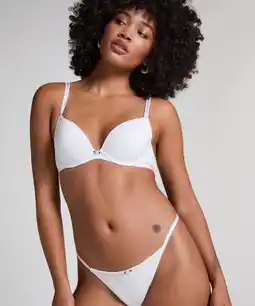 Hunkemoller Hunkemöller Voorgevormde beugel bh Pointelle Wit aanbieding