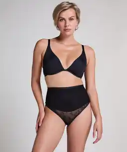 Hunkemoller Hunkemöller Shaping String Lace Zwart aanbieding