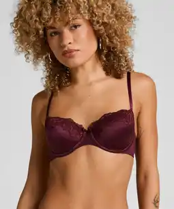 Hunkemoller Hunkemöller Voorgevormde beugel bh Lace & Shine Paars aanbieding