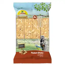 Zooplus 640g JR Farm 4x Pinda Sticks schelpvrij met noten vogelvoer aanbieding
