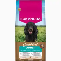 Zooplus Eukanuba Grain Free Adult met Wild 12kg - Dubblepak : 2 x 12 kg aanbieding