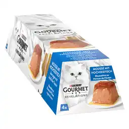 Zooplus 12 x 57g + 4 x 57g gratis! Gourmet Revelations natvoer voor katten 16 x 57 g - Mousse: Zeevis aanbieding