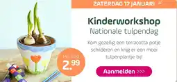 Coppelmans Kinderworkshop Nationale tulpendag aanbieding