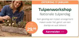Coppelmans Tulpenworkshop Nationale tulpendag aanbieding