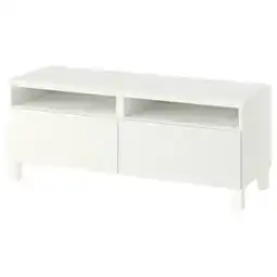 IKEA BestÅ Tv-meubel met lades, wit/förvaltare wit, 120x42x48 cm aanbieding