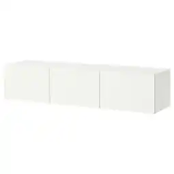 IKEA BestÅ Tv-meubel met deuren, wit/förvaltare wit, 180x42x38 cm aanbieding