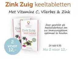 De Rode Pilaren Zink Zuig keeltabletten aanbieding