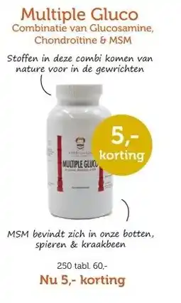 De Rode Pilaren Multiple Gluco Combinatie van Glucosamine, Chondroitine & MSM aanbieding