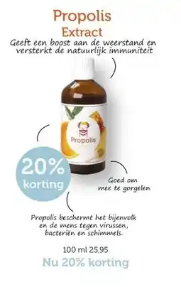 De Rode Pilaren Propolis Extract aanbieding