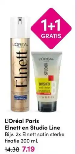 Drogisterij Visser L'Oréal Paris Elnett en Studio Line aanbieding