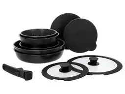 Lidl SILVERCREST 10-delige pannenset incl. afneembaar handvat aanbieding