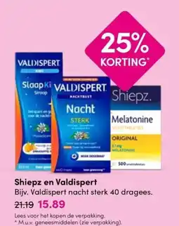 Drogisterij Visser Shiepz en Valdispert aanbieding