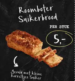 Bakkerij 't Stoepje Roomboter Suikerbrood aanbieding