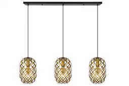 Praxis Lucide hanglamp Wolfram mat goud/messing 3xE27 aanbieding