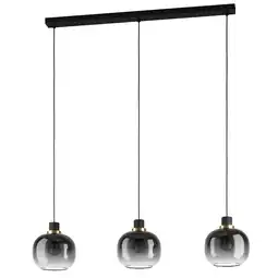 Praxis EGLO hanglamp Oilella zwart/grijs 3xE27 aanbieding