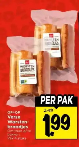 Vomar Voordeelmarkt Verse Worsten- broodjes aanbieding