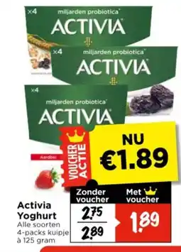 Vomar Voordeelmarkt Activia Yoghurt aanbieding