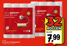 Vomar Voordeelmarkt G'woon Toiletpapier aanbieding
