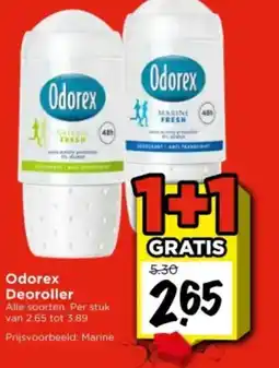 Vomar Voordeelmarkt Odorex Deoroller aanbieding