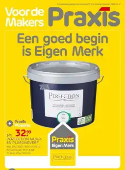 Praxis Perfection muur en plafondverf aanbieding