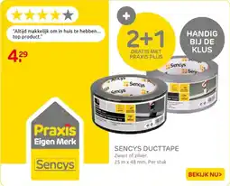 Praxis Sencys ducttape aanbieding