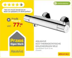 Praxis Aquavive eco thermostatische douchekraan sele aanbieding
