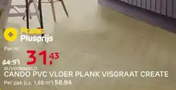 Praxis Cando Pvc Vloer Plank Visgraat Create aanbieding