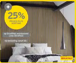 Praxis Op Grosfillex wandpaneel Linio 3D effect aanbieding