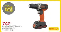 Praxis Black+Decker Accu- Boormachine aanbieding