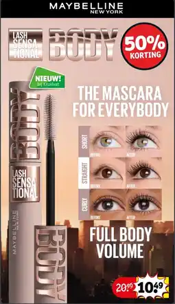 Kruidvat Maybelline mascara aanbieding