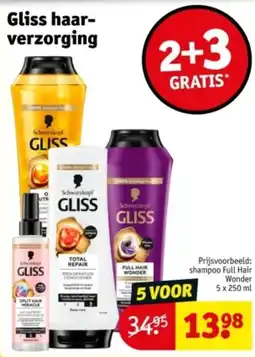 Kruidvat Gliss haarverzorging aanbieding