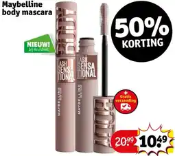 Kruidvat Maybelline body mascara aanbieding