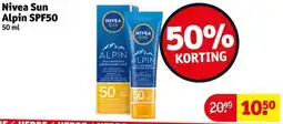 Kruidvat Nivea Sun Alpin SPF50 aanbieding