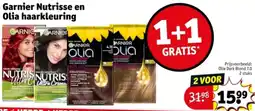 Kruidvat Garnier Nutrisse en Olia haarkleuring aanbieding