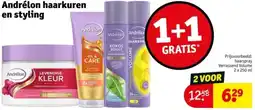 Kruidvat Andrélon haarkuren en styling aanbieding