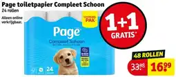 Kruidvat Page toiletpapier Compleet Schoon aanbieding