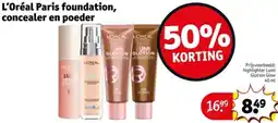 Kruidvat L'Oréal Paris foundation, concealer en poeder aanbieding