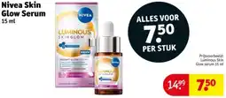Kruidvat Nivea Skin Glow Serum aanbieding