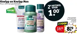 Kruidvat Kneipp en Kneipp Men aanbieding