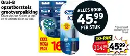 Kruidvat Oral-B opzetborstels grootverpakking aanbieding