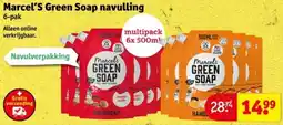 Kruidvat Marcel's Green Soap navulling aanbieding