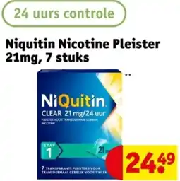 Kruidvat Niquitin Nicotine Pleister 21mg aanbieding