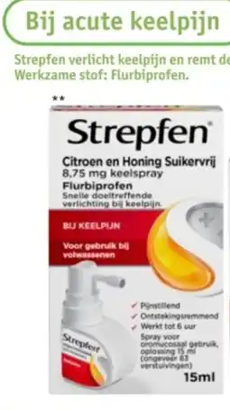 Kruidvat Strepfen Citroen en Honing Suikervrij aanbieding