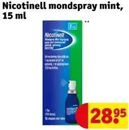 Kruidvat Nicotinell mondspray mint aanbieding