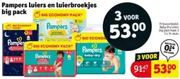 Kruidvat Pampers luiers en luierbroekjes big pack aanbieding