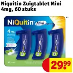 Kruidvat Niquitin Zuigtablet Mini 4mg aanbieding