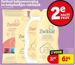 Kruidvat Zwitsal babyverzorging en babydoekjes enkelpak aanbieding