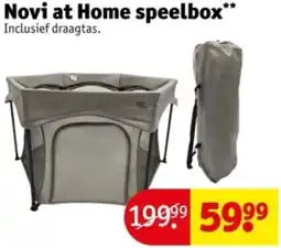 Kruidvat Novi at Home speelbox aanbieding